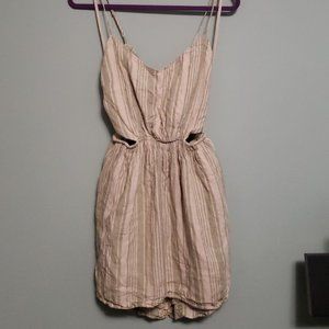 BNWOT American Eagle Green and Beige Cutout Backless Dress